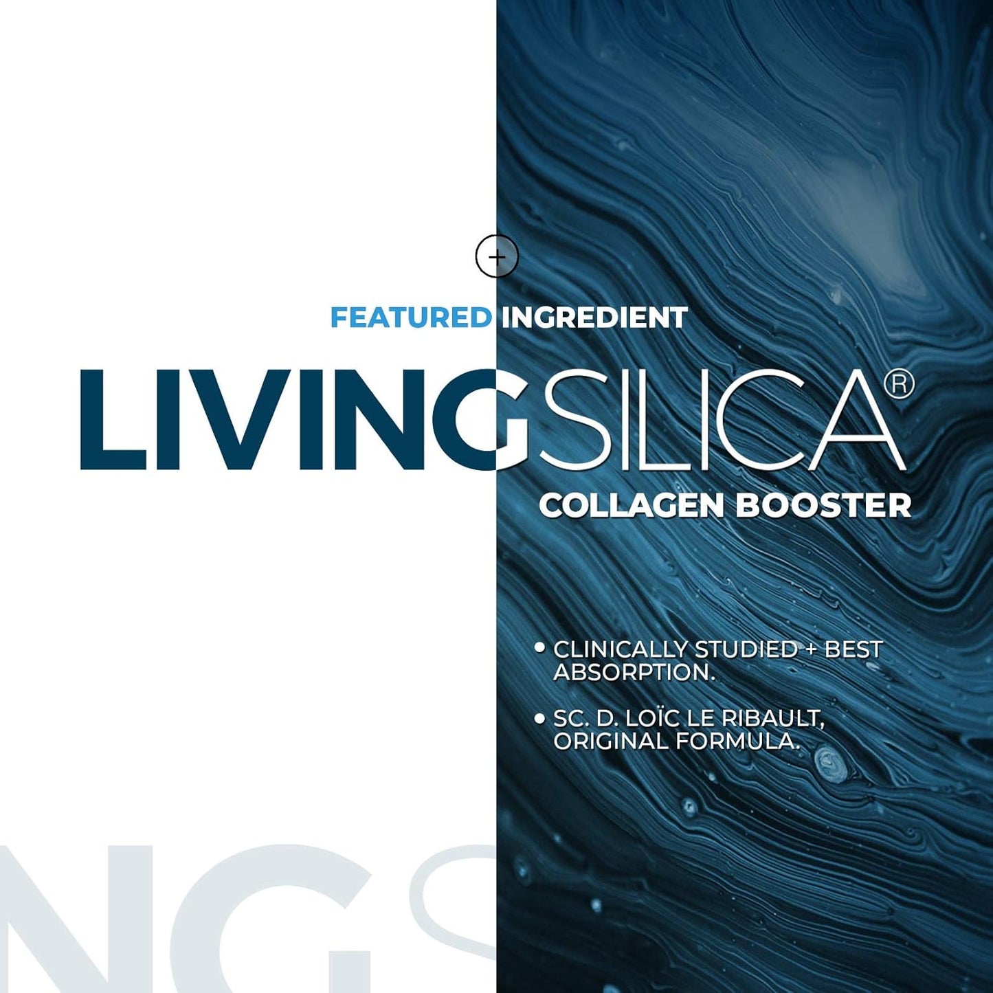 Orgono Living Silica Collagen Booster Liquid - Vegan Drink for Healthy Collagen & Elastin Production - Joint, Bone, Skin, Hair & Nail Support - 16.9 oz