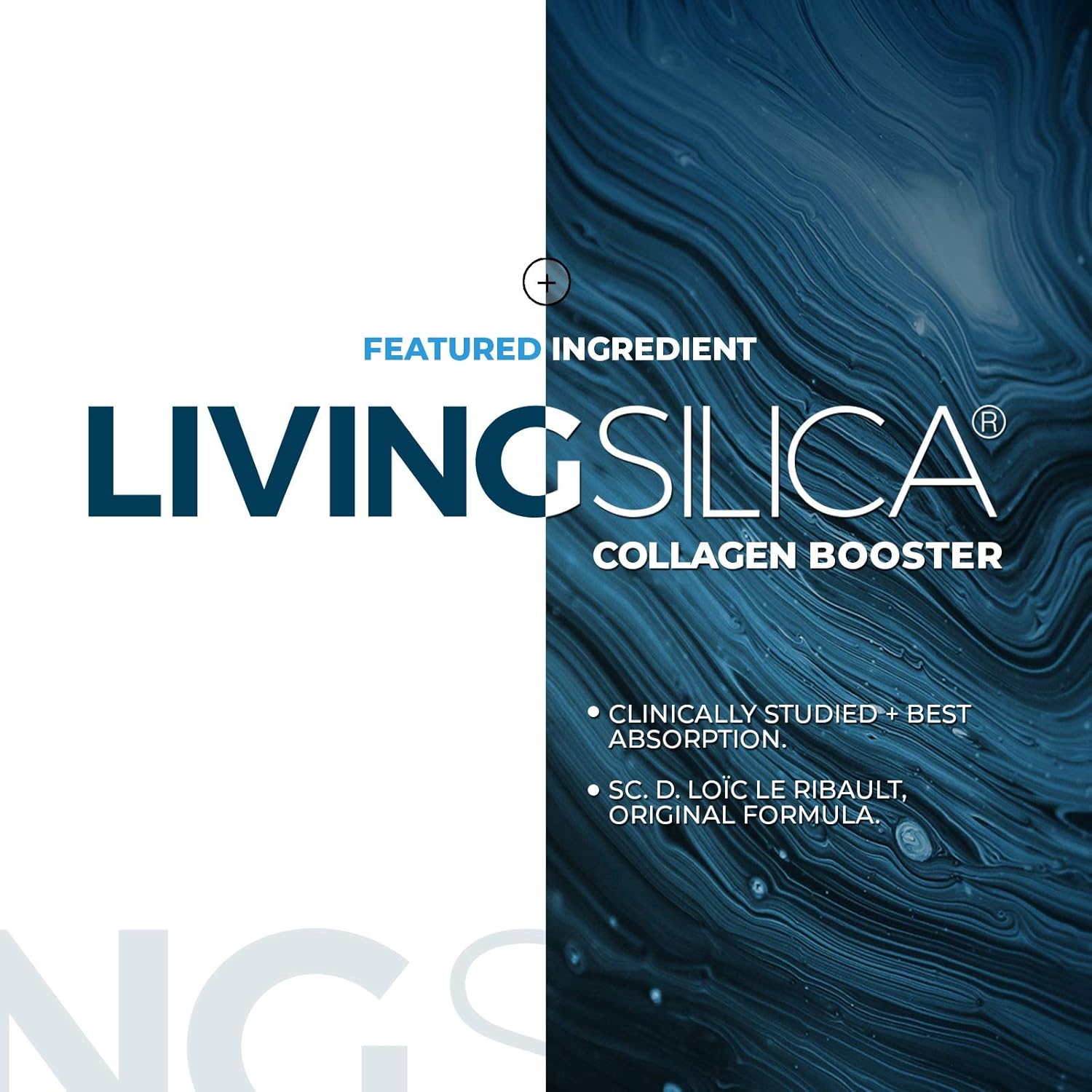Orgono Living Silica Collagen Booster Liquid - Vegan Drink for Healthy Collagen & Elastin Production - Joint, Bone, Skin, Hair & Nail Support - 16.9 oz