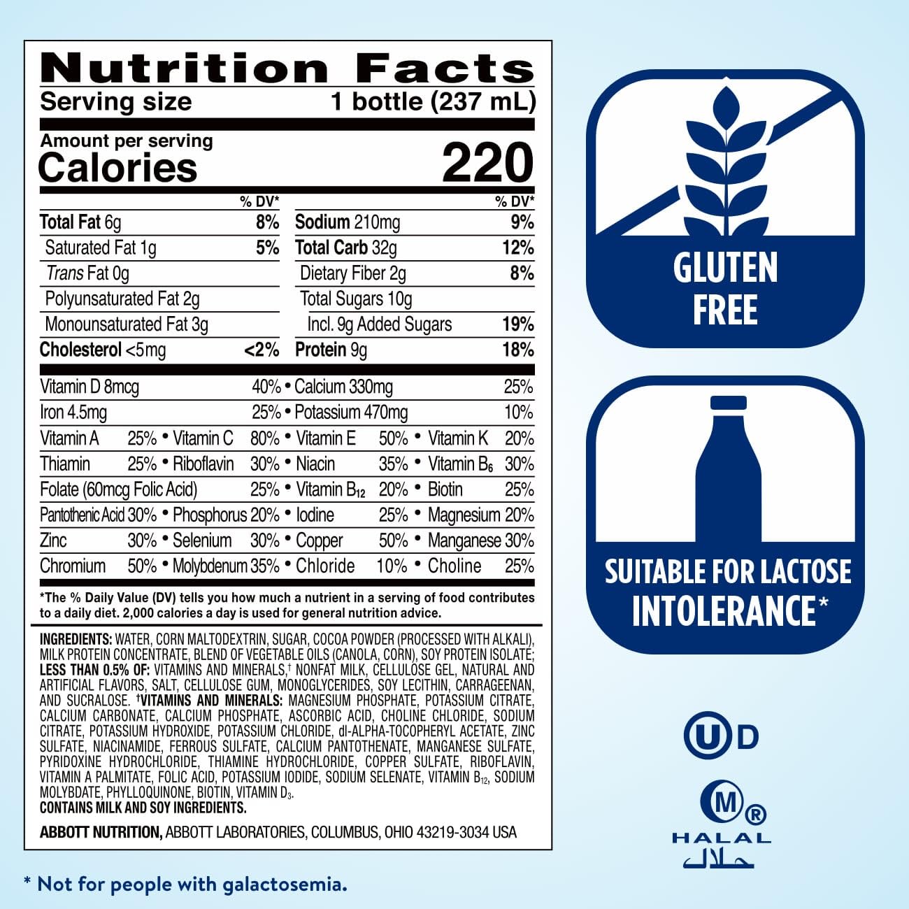 Original Dark Chocolate Nutrition Shake - Meal Replacement | 6 Pack