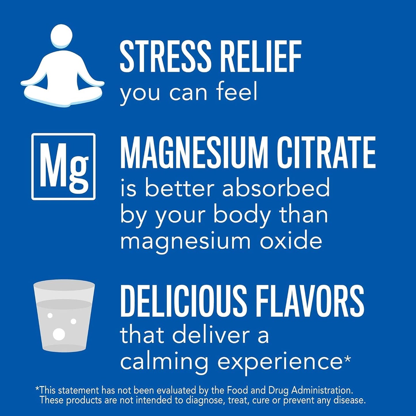Original Raspberry Lemon Natural Vitality Calm Magnesium Supplement Drink Mix Powder - 8oz