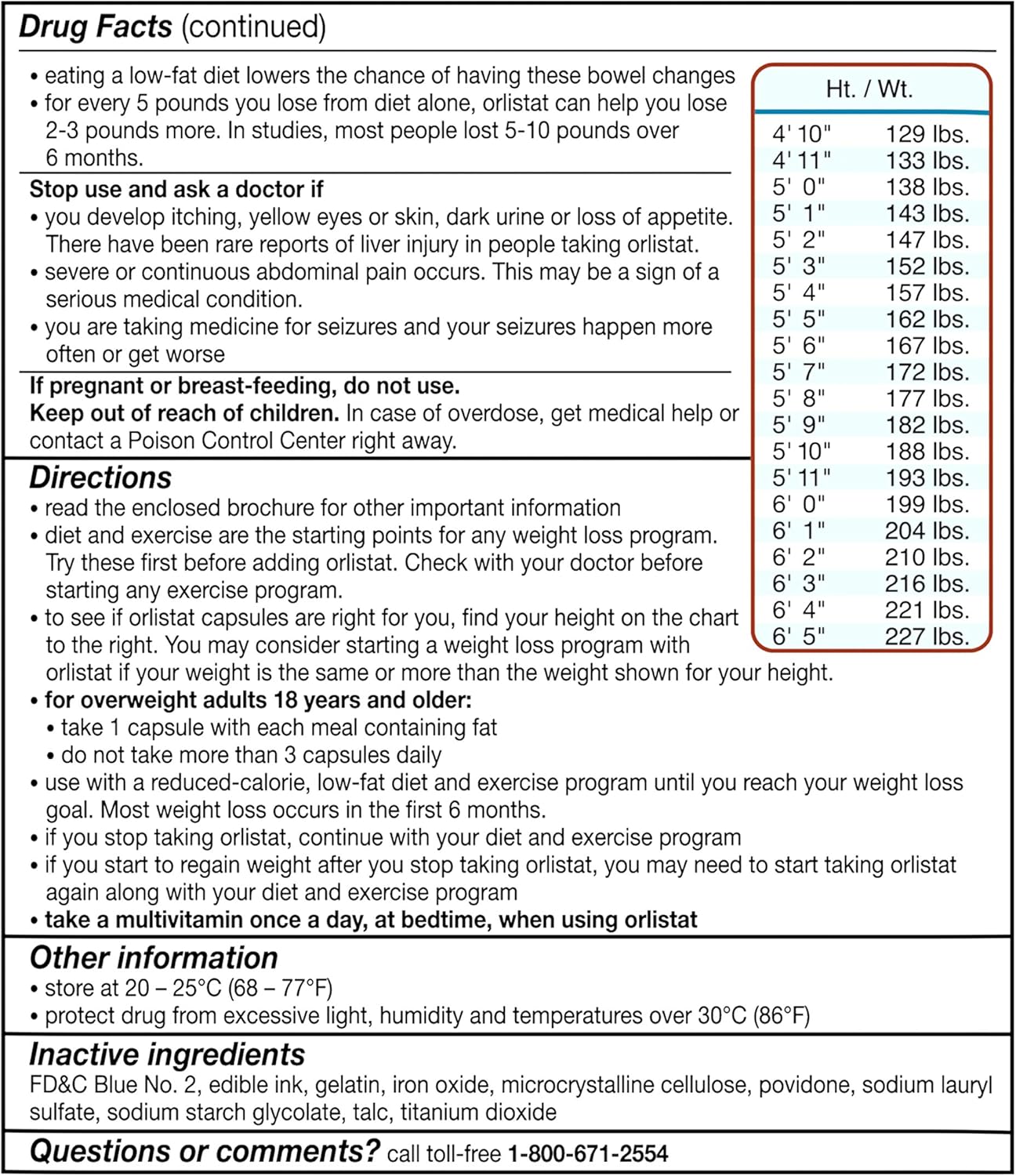 Orlistat 60mg Capsules for Weight Loss, 170 Count - alli Diet Supplement Pills