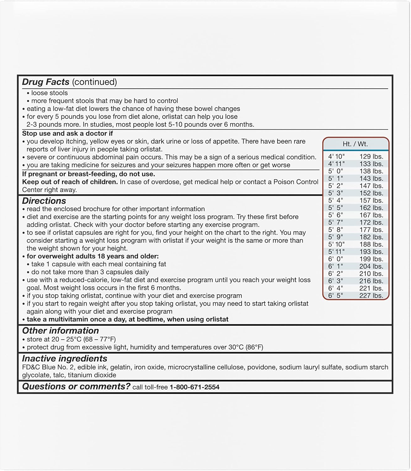 Orlistat 60mg Capsules for Weight Loss, 170 Count - alli Diet Supplement Pills