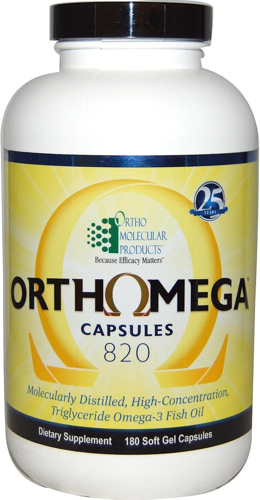 Ortho Molecular SEVNODI Orthomega 820-180 Soft Gel Capsules - High-Quality Omega-3 Supplement