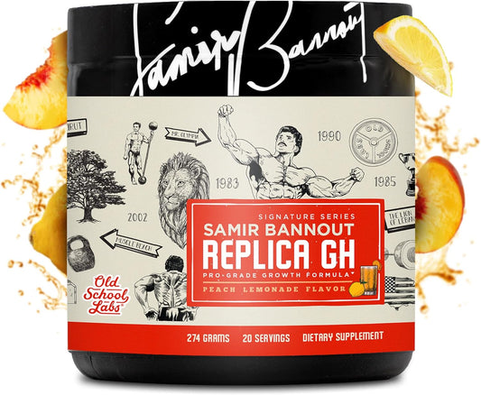 OSL Replica GH Muscle Building Powder - GH Boosting Hormone Optimizer for Muscle Growth - Mr. Olympia Samir Bannout Peach Lemonade Supplement