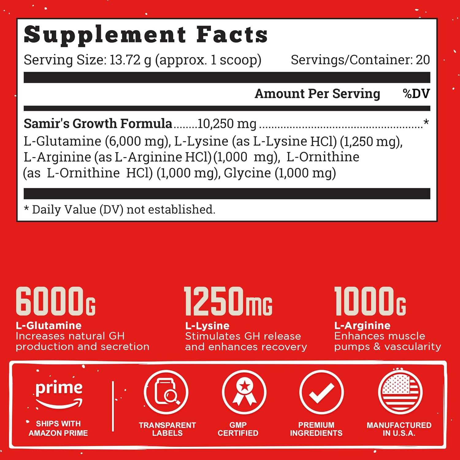 OSL Replica GH Muscle Building Powder - GH Boosting Hormone Optimizer for Muscle Growth - Mr. Olympia Samir Bannout Peach Lemonade Supplement