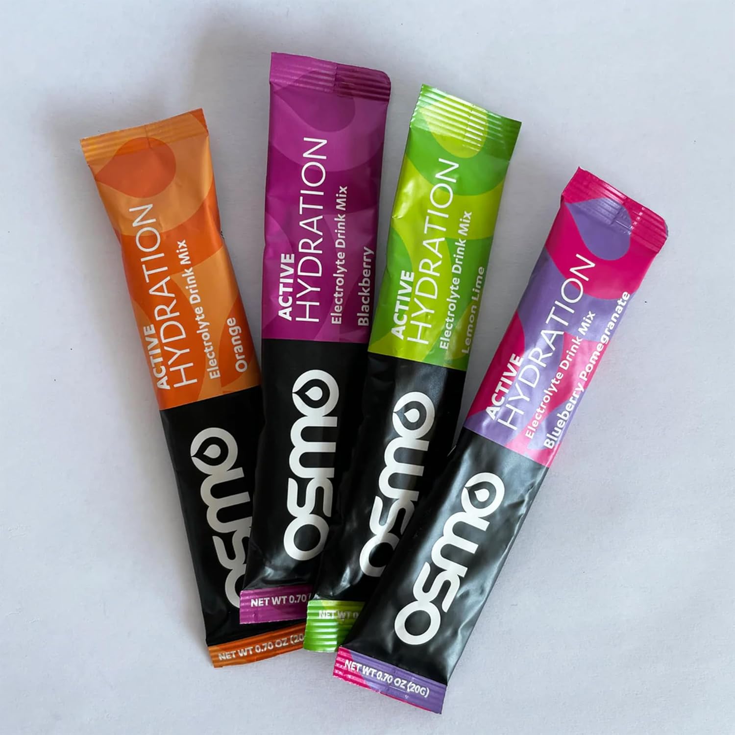 Osmo Active Hydration Electrolyte Powder - Natural Ingredients, 3X Faster Hydration, Boosts Power & Endurance - 16 Packets, BlackBerry Flavor