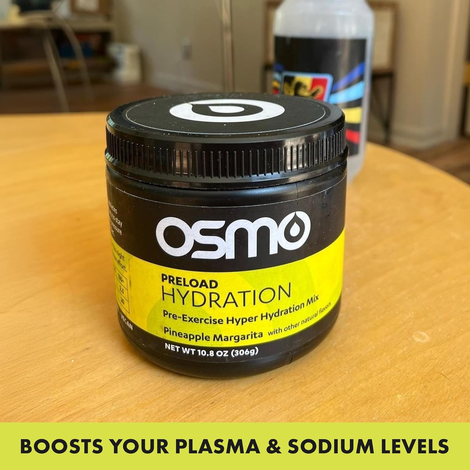Osmo Preload Hydration Pre Workout Powder with High Sodium Bicarbonate, Magnesium, and Natural Ingredients - Pineapple Margarita Flavor - Beat Cramps and Dehydration
