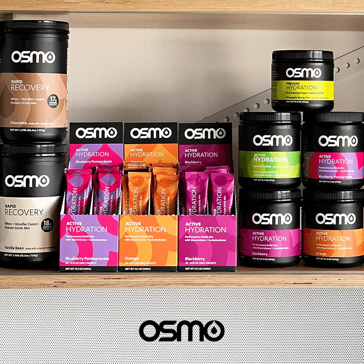 Osmo Preload Hydration Pre Workout Powder with High Sodium Bicarbonate, Magnesium, and Natural Ingredients - Pineapple Margarita Flavor - Beat Cramps and Dehydration
