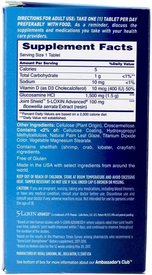 Osteo Bi-Flex One Per Day Glucosamine Joint Shield Supplement, 60 Count - Supports Joint Strength