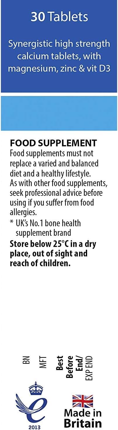 Osteocare 30 Tablets for Bone Health and Strength, Calcium and Vitamin D Supplement