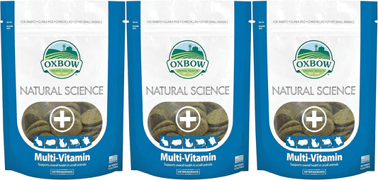 Oxbow Natural Science Multi-Vitamin Small Animal Supplements 3 Pack - 60 Wafers Each
