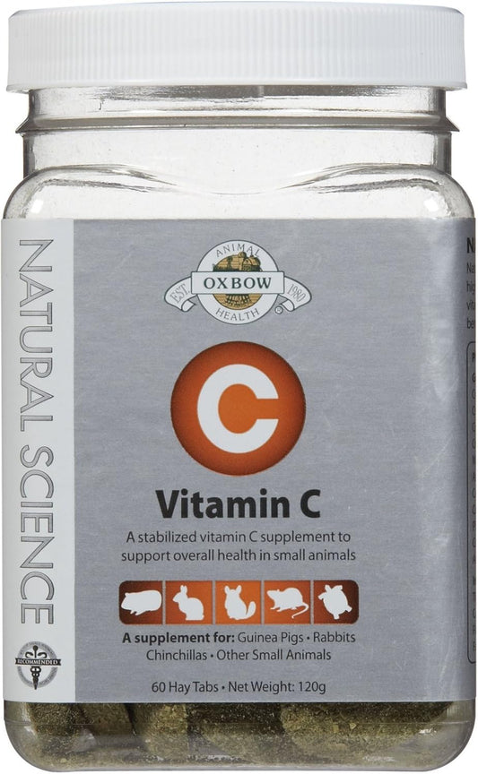 Oxbow Natural Science Vitamin C Supplement - 60 Tablets, 120g Bottle