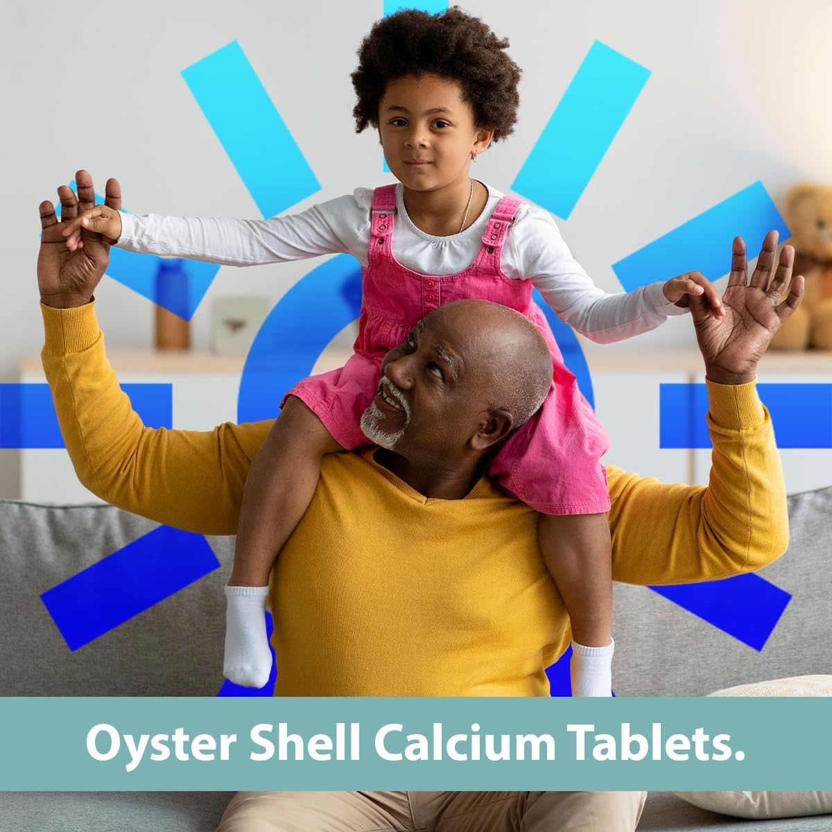 Oyster Shell Calcium 500mg Supplement for Bone Health - 100 Count