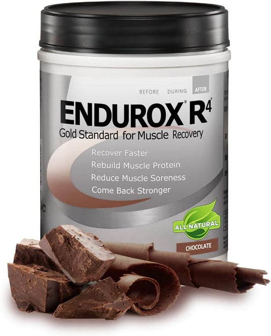 PacificHealth Endurox R4 Chocolate Post Workout Recovery Drink Mix - 2.29 lb, 14 Servings - Protein, Carbs, Electrolytes, Antioxidants
