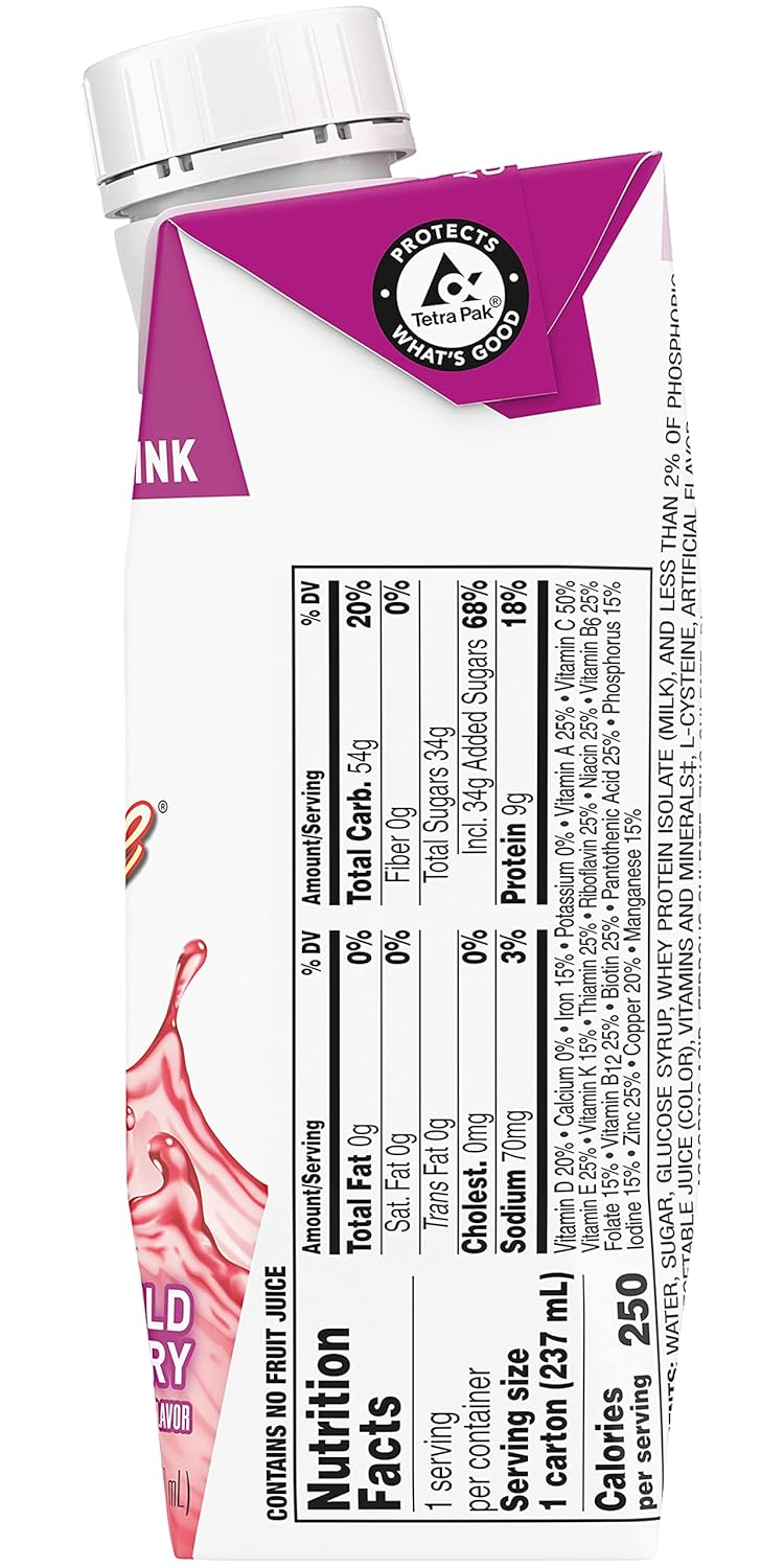 Pack of 12 Boost Breeze Wildberry Nutritional Drinks, 8 Fl Oz Each
