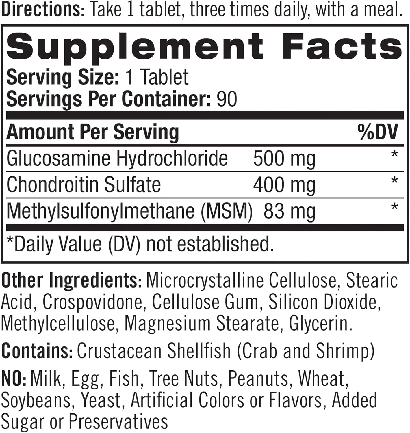 Pack of 12 Natrol Glucosamine, Chondroitin, and MSM Joint Mobility Tablets - 90 Count