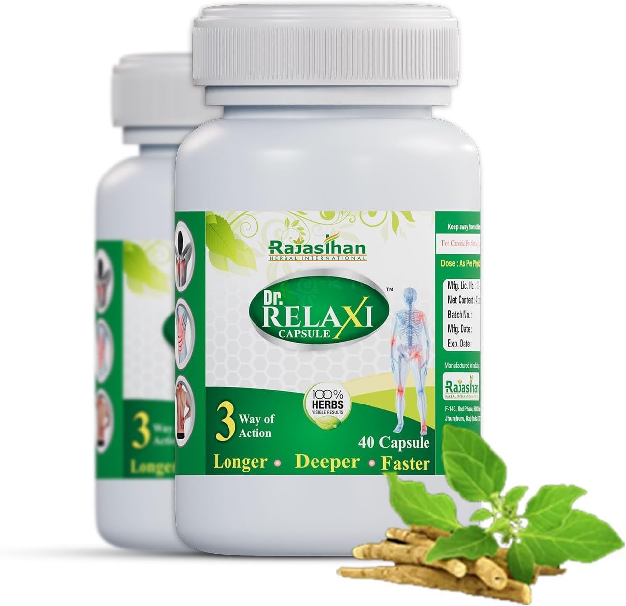 Pack of 2 Dr. Relaxi Capsules for Men and Women - Stress Relief Supplement