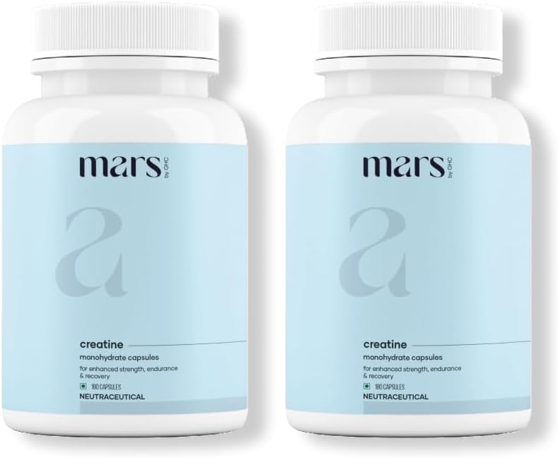 Pack of 2 GHC Micronized Creatine Monohydrate Capsules with Shilajit for Well-Being and Good Health - 100% Pure and Natural (120 Count)