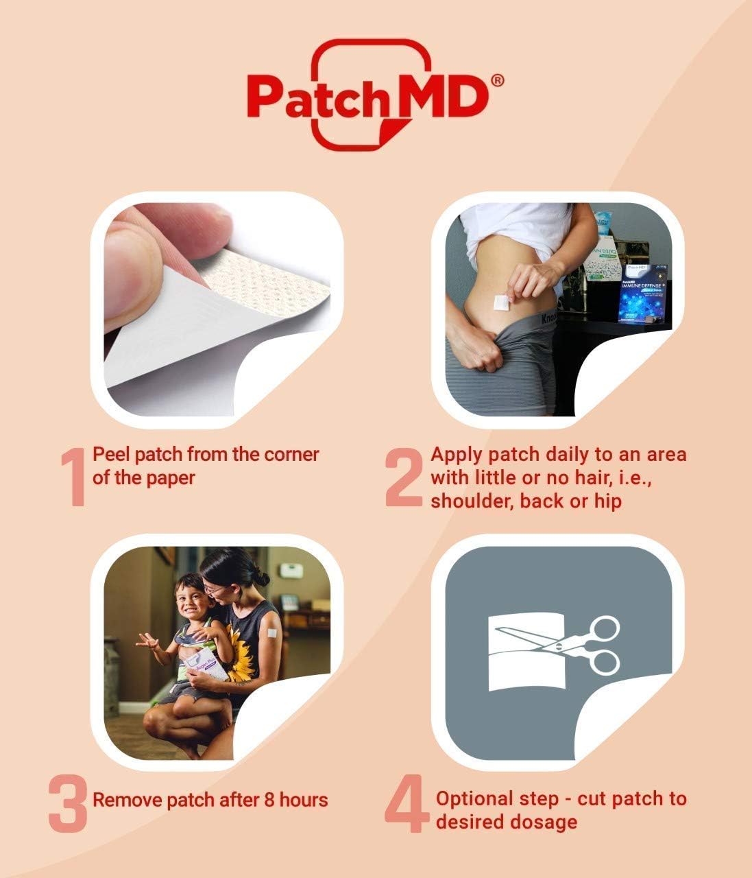 Pack of 2 Iron Plus Topical Patches by PatchMD for Convenient Absorption