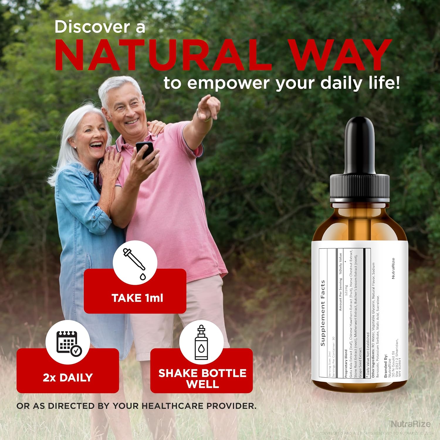 Pack of 2 NutraRize Sugar Shield Drops for Blood Support - Maximum Strength Liquid Supplement with Natural Blood Blend Complex, 60 Servings