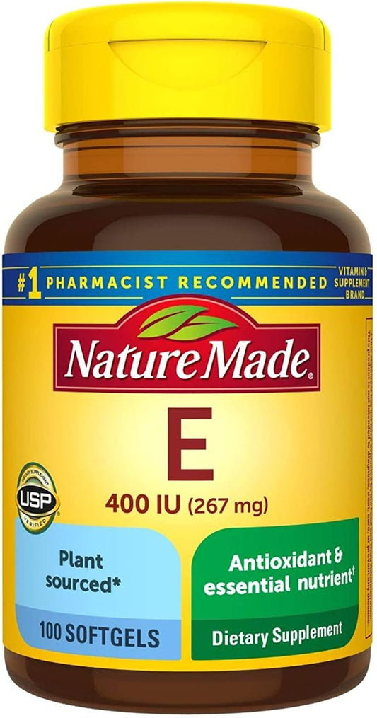 Pack of 200 Nature Made Vitamin E 400 I.U. Softgels