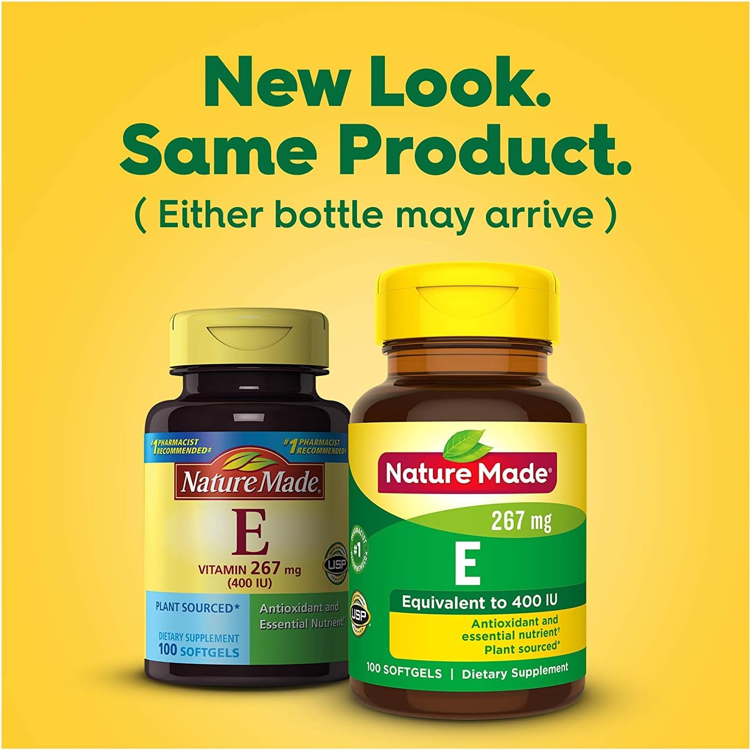 Pack of 200 Nature Made Vitamin E 400 I.U. Softgels