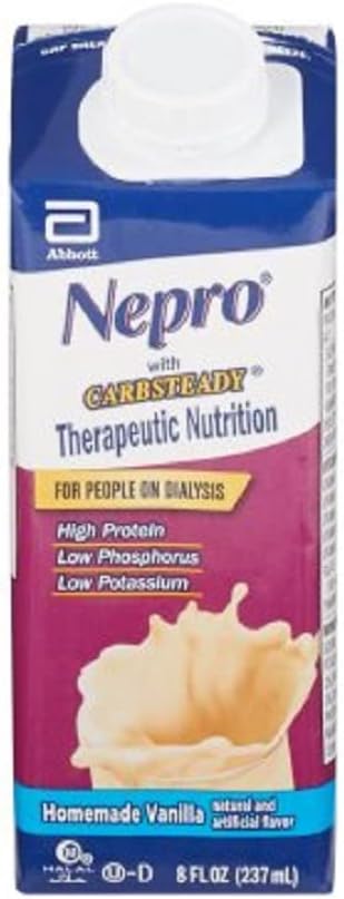 Pack of 24 Nepro Liquid Nutrition, Homemade Vanilla Flavor, 8oz Bottles