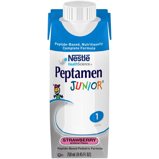 Pack of 24 Peptamen Junior Strawberry Supplement, 8.45 fl oz