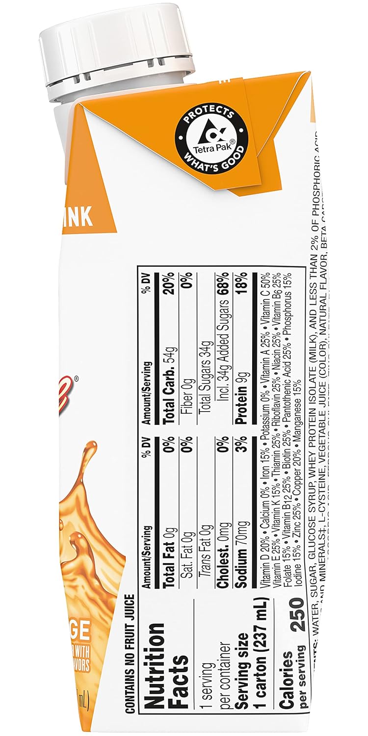 Pack of 3 Boost Breeze Orange Nutritional Drinks, 8 Fl Oz Each