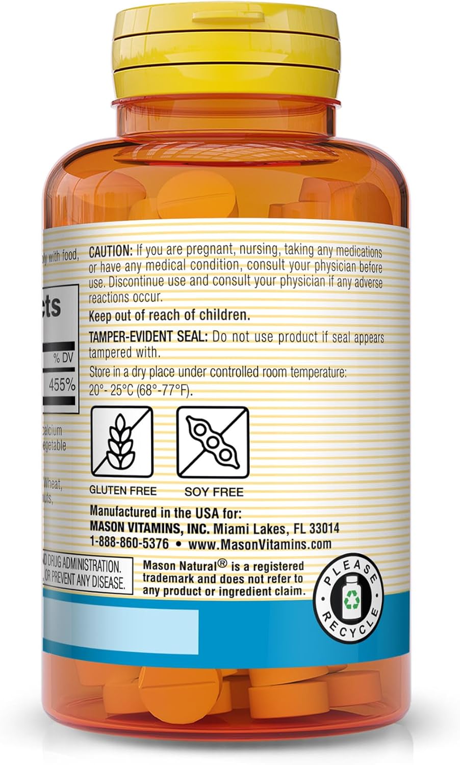 Pack of 3 Mason Natural Zinc 50 mg Tablets for Immune Function & Antioxidant Health