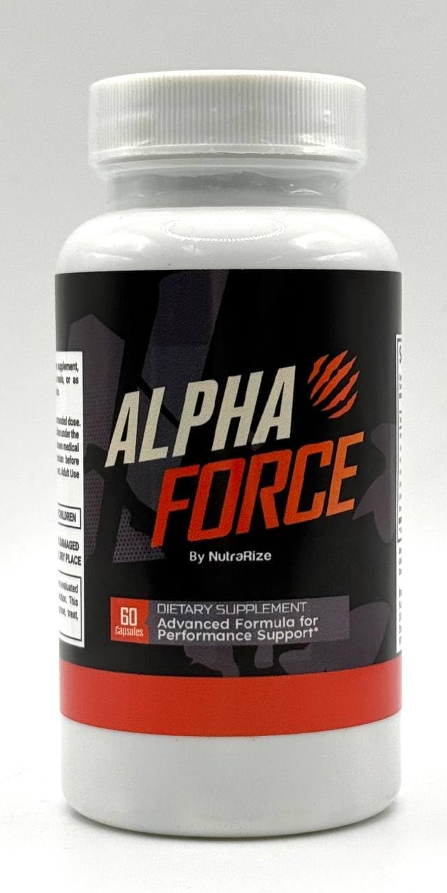 Pack of 3 NutraRize Alpha Force Capsules for Energy and Performance - All Natural Nutritional Formula (180 Capsules)