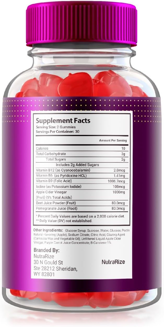 Pack of 3 NutraRize Proton Keto ACV Gummies for Advanced Slimming Formula - 1000 MG Maximum Strength Supplement with 180 Gomitas Reviews