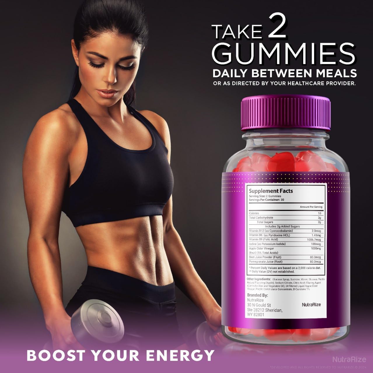 Pack of 3 NutraRize Proton Keto ACV Gummies for Advanced Slimming Formula - 1000 MG Maximum Strength Supplement with 180 Gomitas Reviews