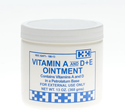Pack of 4 Gentell GEN-23450 Vitamins A&D + E Ointment 13 oz. Jars for Skin Care
