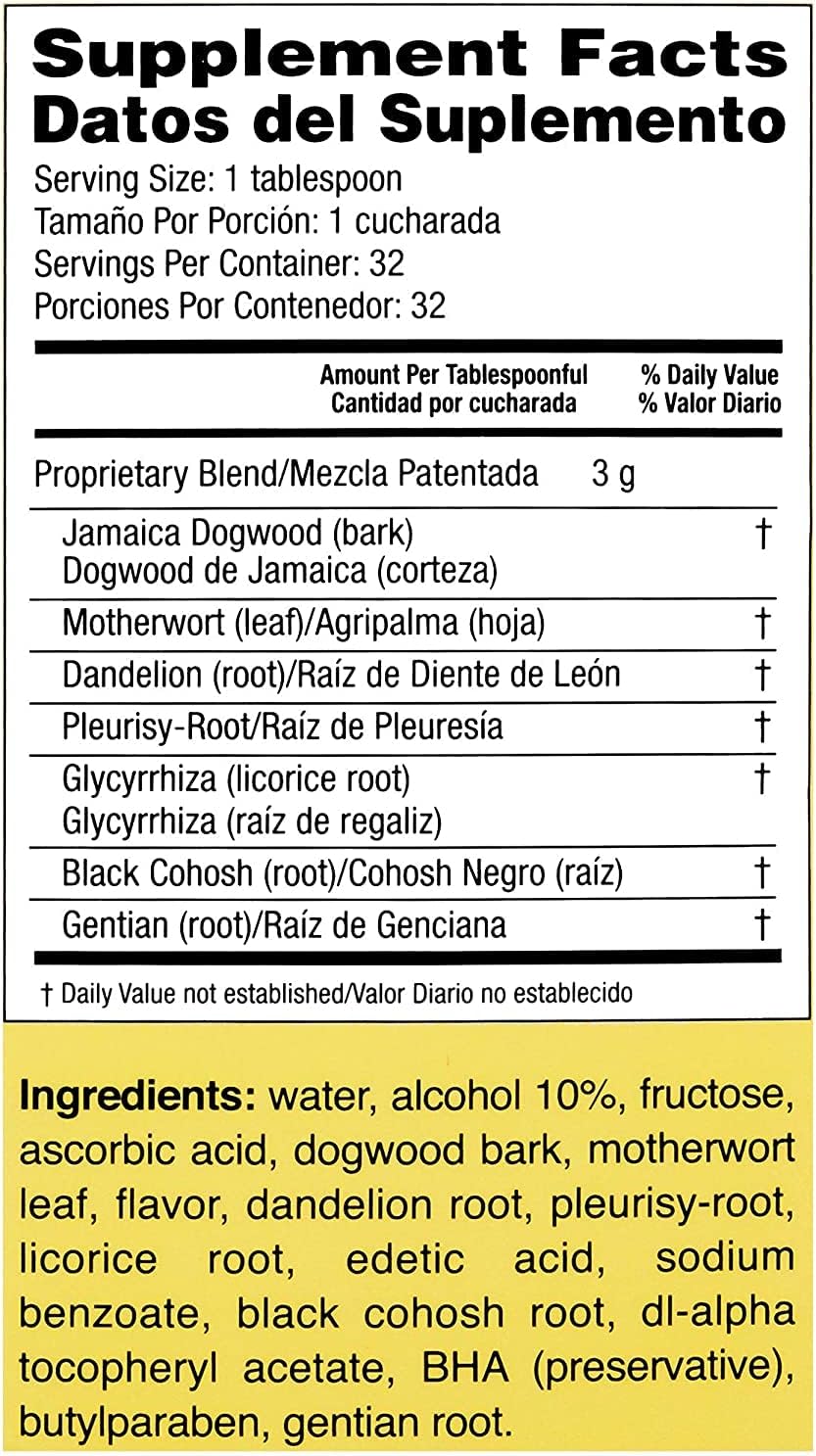 Pack of 4 Lydia Pinkham Herbal Liquid Supplement 16 oz - Natural Remedy for Women's Health