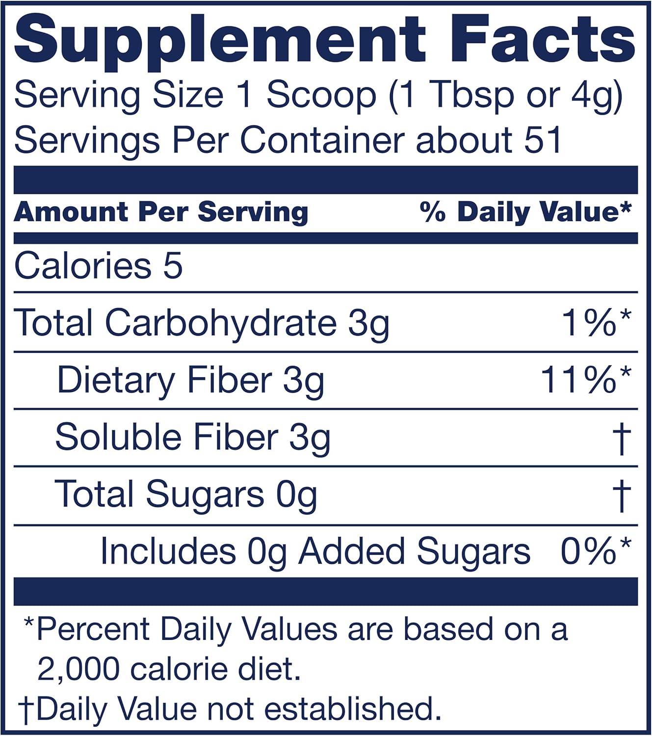 Pack of 4 Nutrisource Fiber Dietary Fiber Nutritional Supplements, Unflavored - 7.2 Ounce Each