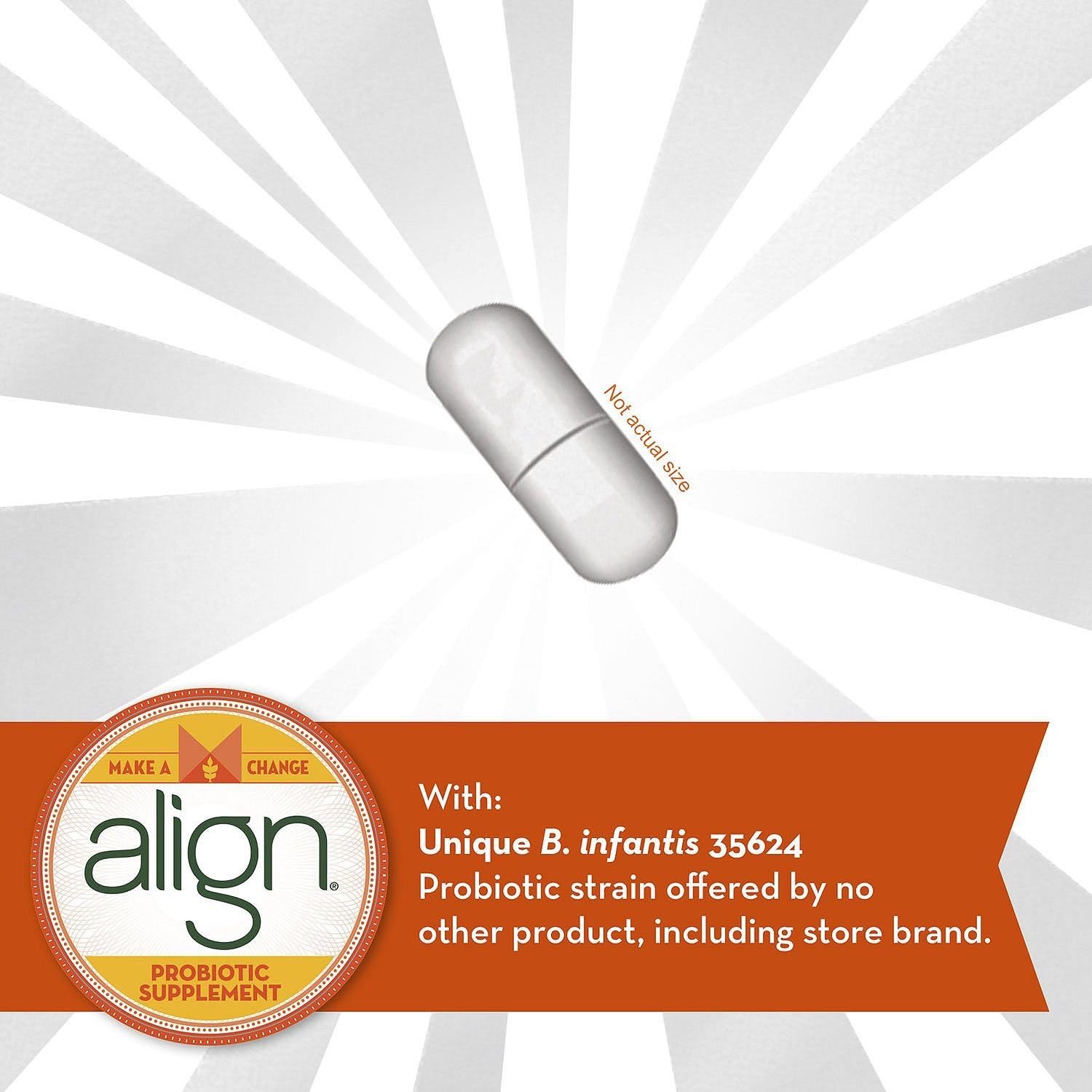 Pack of 5 Align Probiotic Supplement Capsules for 24/7 Digestive Support