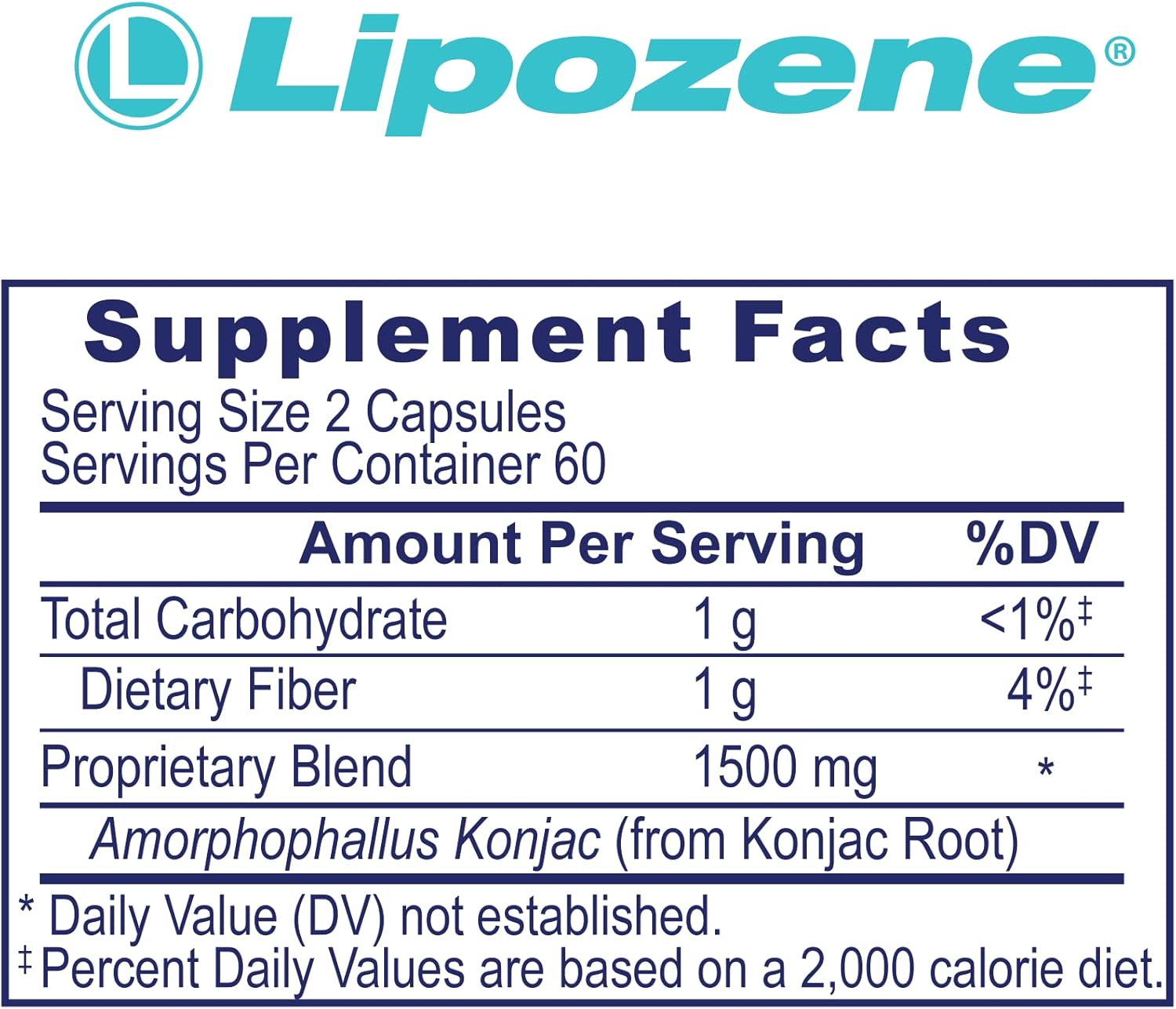 Pair of Lipozene 120 Count Bottles for Weight Loss Support