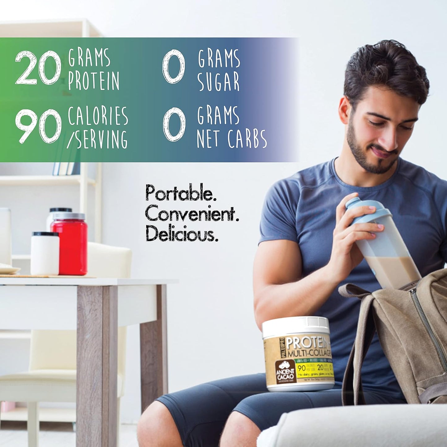 PaleoPro® Protein+ Multi-Collagen Powder in Aztec Vanilla Flavor - Paleo Friendly