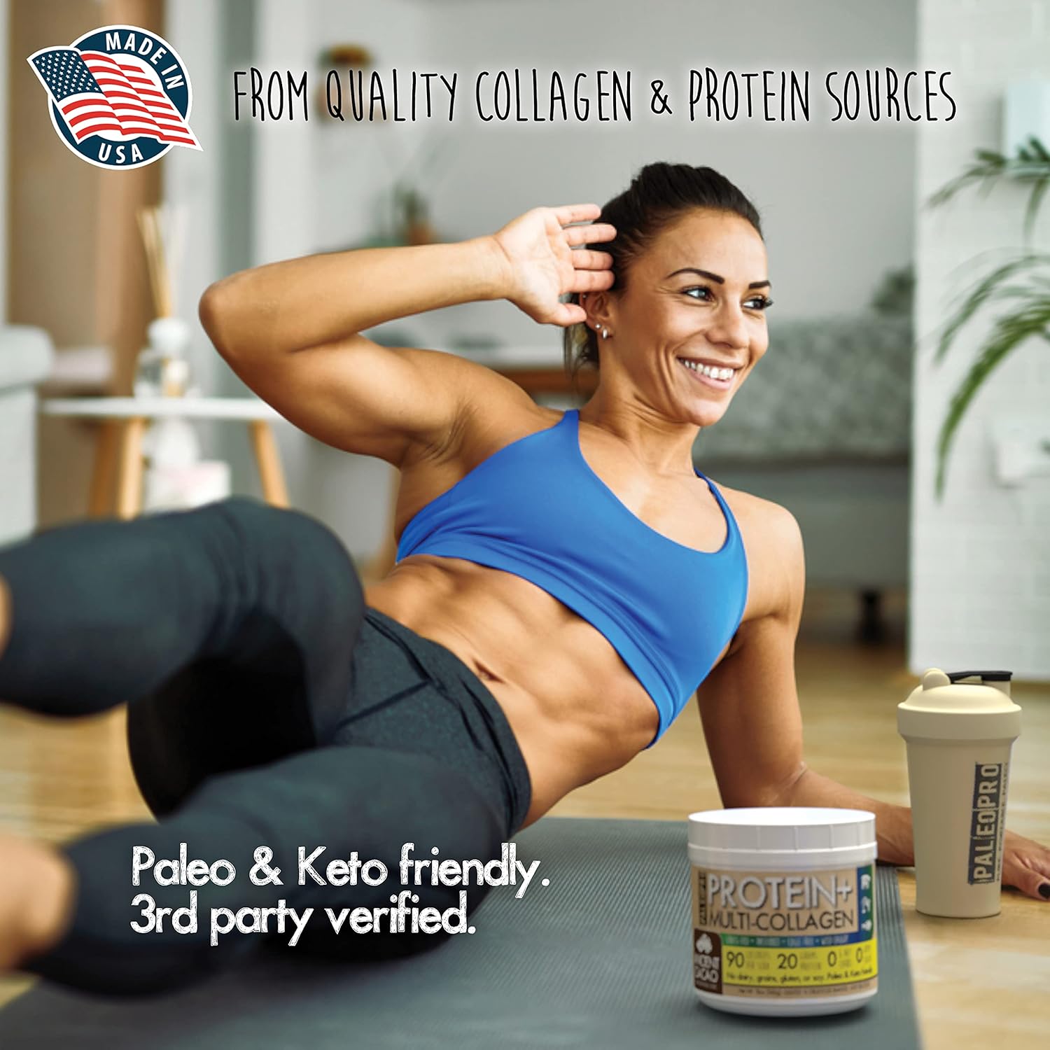 PaleoPro® Protein+ Multi-Collagen Powder in Aztec Vanilla Flavor - Paleo Friendly