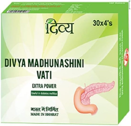 Patanjali Divya Madhunashini Vati Extra Power - 120 Tablets, Natural Blood Sugar Support