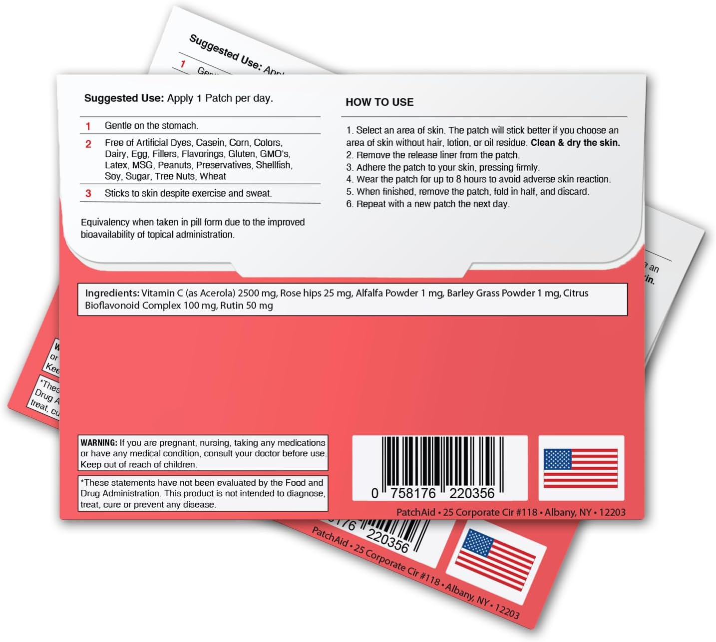 PatchAid C Plus Topical Patch - 30 Day Supply for Enhanced Wellness