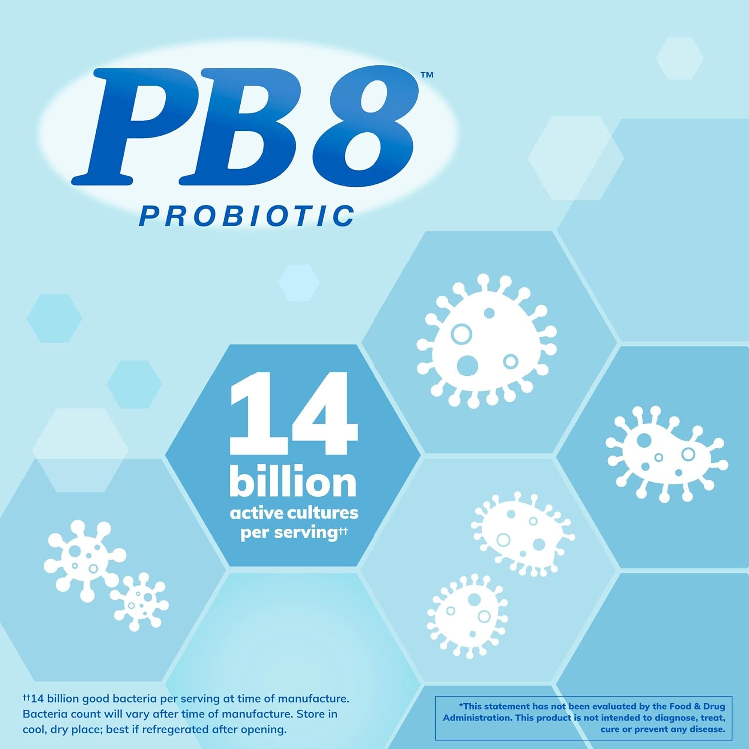 PB 8 Probiotic Acidophilus For Life - Vegetarian Dietary Supplement, 120 Count - Men and Women's Nutrition