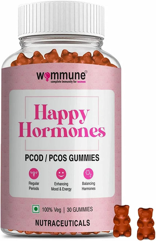 PCOD Balance Gummies with Inositol for Hormonal Imbalance, Acne, and Delayed Periods - Natural Solution for Regular Periods and Facial Hair - Revitalize, Rebalance, Recharge