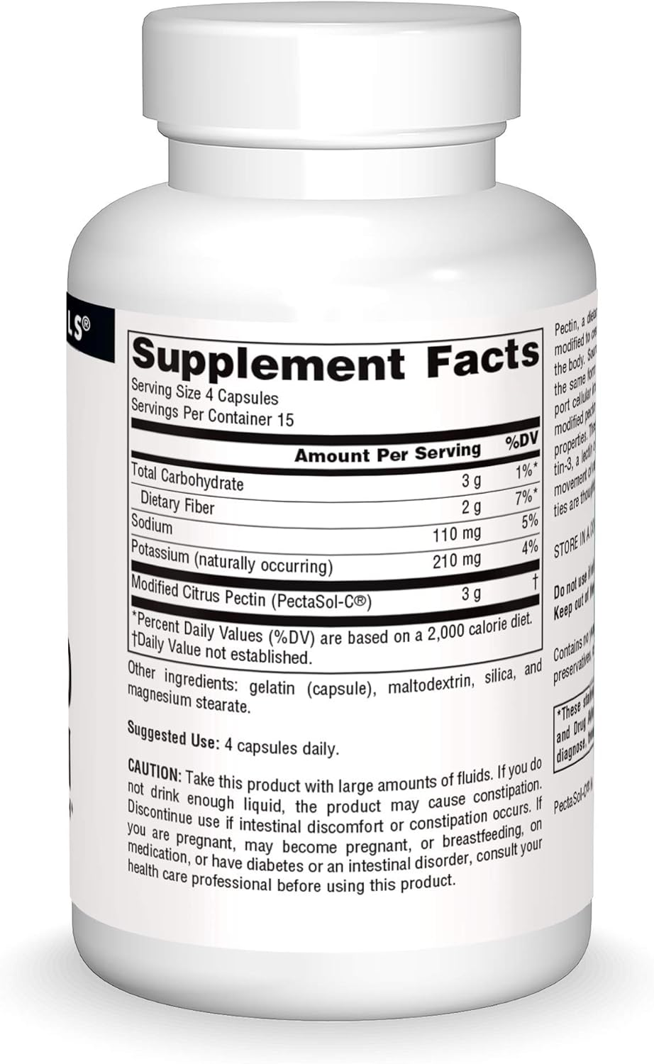PectImmune Modified Citrus Pectin Capsules - 750mg - 60 Count for Cellular Immune Health