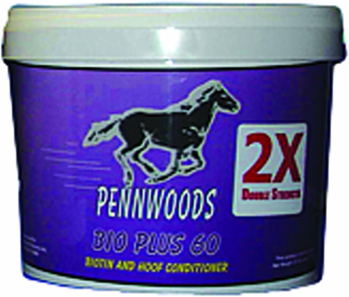 Pennwoods 2X BIO PLUS 60 Horse Supplement - Double Strength Formula for Optimal Equine Health