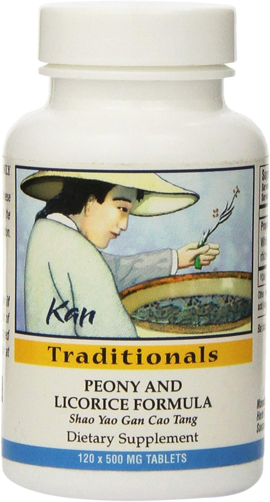 Peony and Licorice Herbal Supplement - 120 Tablets by Kan Herbs Traditionals