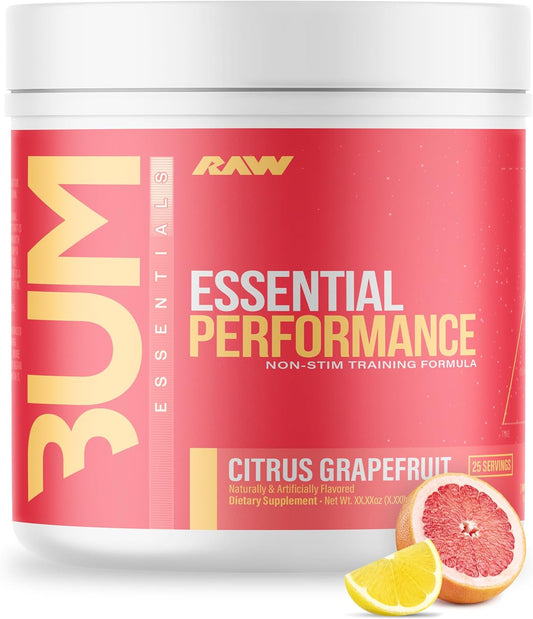 Performance-Boosting Pre-Workout Powder for Endurance & Strength - Caffeine-Free with Creatine Monohydrate, L-Citrulline, & Beta Alanine - Citrus Grapefruit Flavor