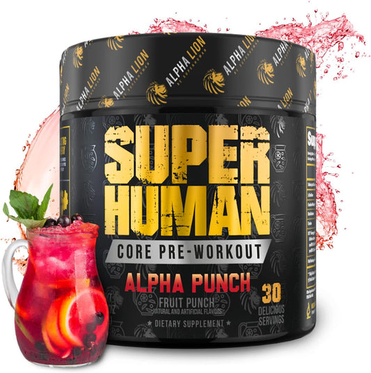 Performance-Boosting Pre Workout Powder with Creatine, Beta Alanine, L-Citrulline, and Caffeine - Fruit Punch Flavor (30 Servings)