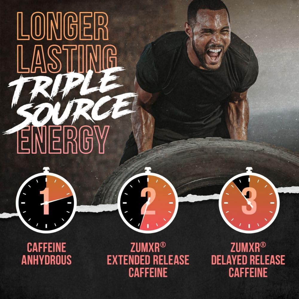 Performance-Boosting Pre Workout Powder with Creatine, Beta Alanine, L-Citrulline, and Caffeine - Fruit Punch Flavor (30 Servings)